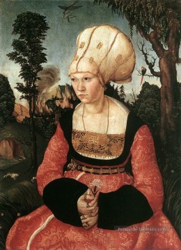 Portrait d’Anna Cuspinian Renaissance Lucas Cranach l’Ancien Peinture à l'huile